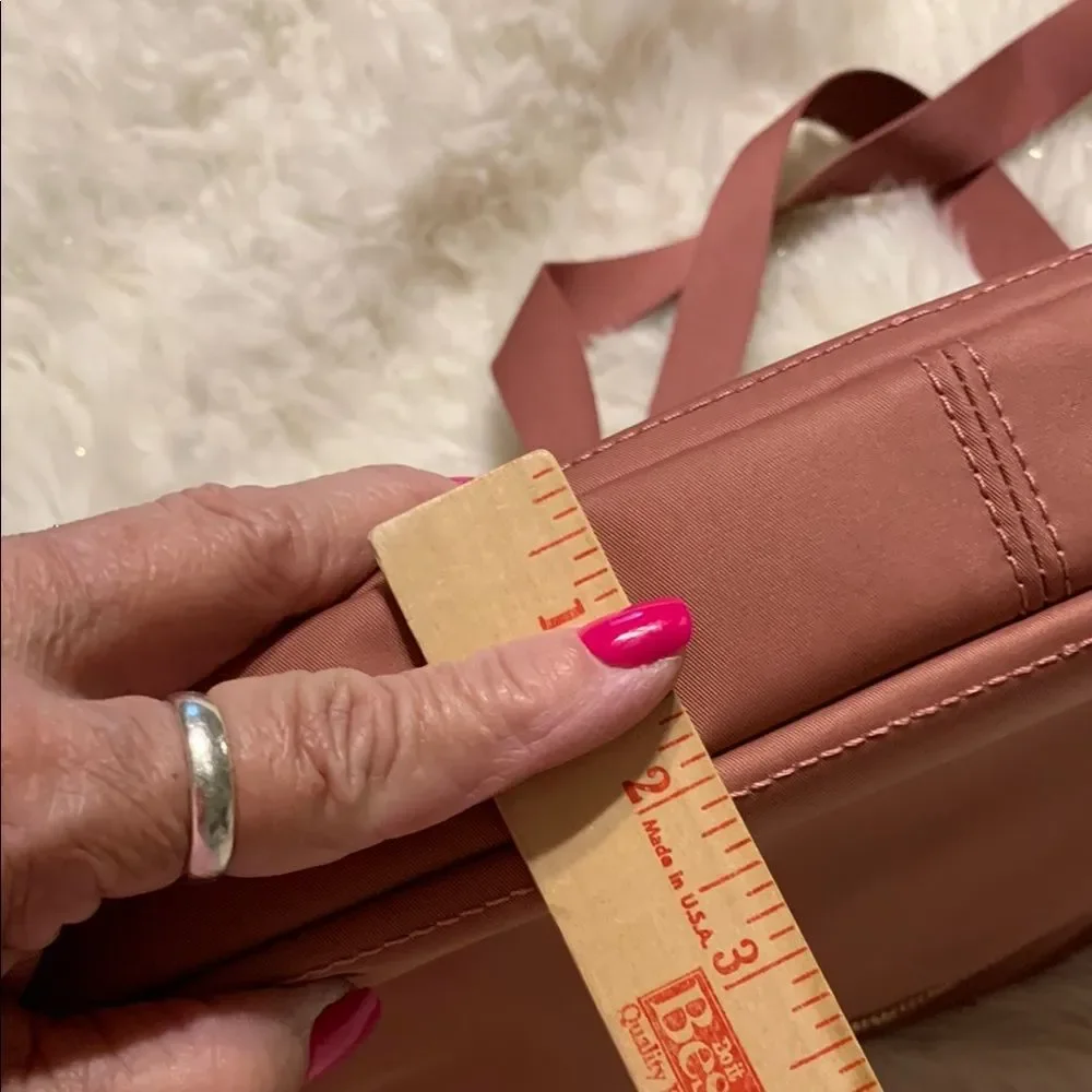 Kate Spade Chelsea color Pomegranate Laptop Bag with Structured Nylon Design